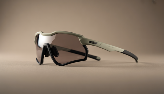 fahrradbrille mit klaren gläsern