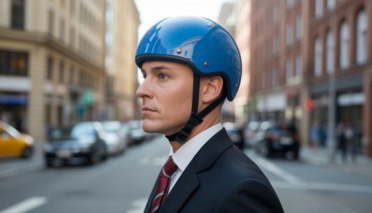 stylischer radhelm für stadt