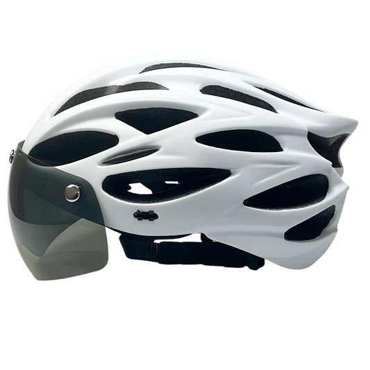 Fahrradhelm mit abnehmbarem Visier