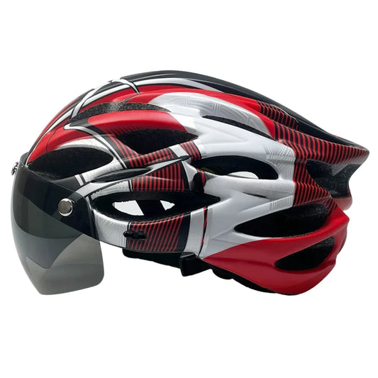 Fahrradhelm mit abnehmbarem Visier