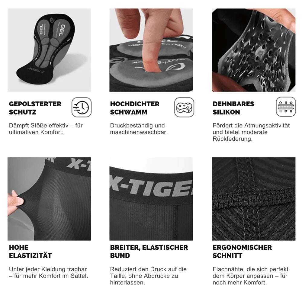 Radunterwäsche mit 5D Gelpolster – VeloShield™