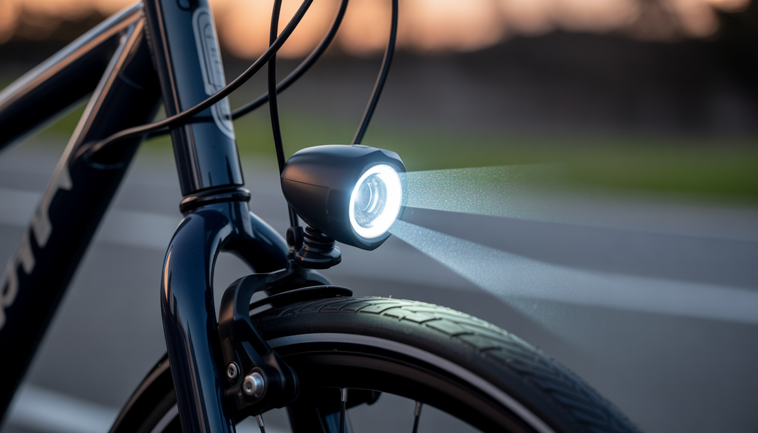 fahrradlampe mit fernlicht