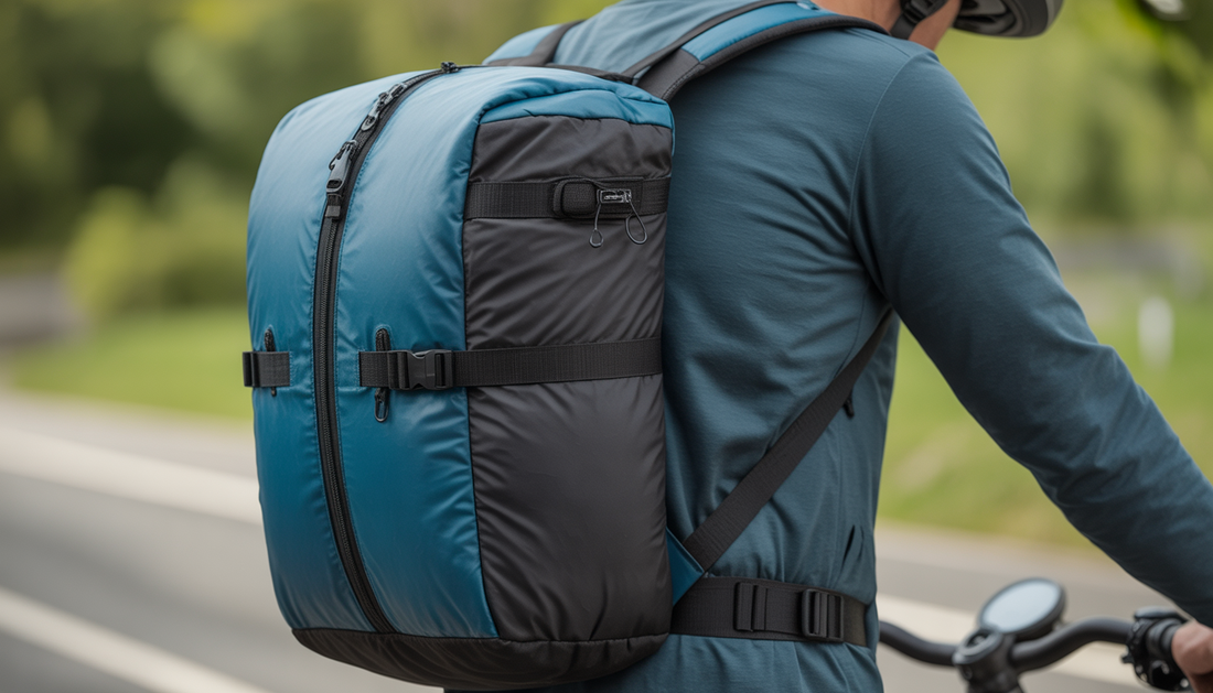 fahrradrucksack mit helmhalter