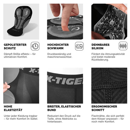 Radunterwäsche mit 5D Gelpolster – VeloShield™