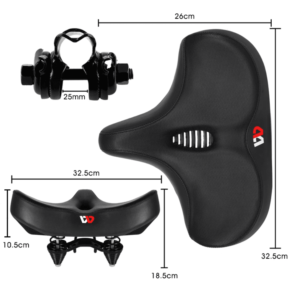 Fahrradsattel mit extra breiter Sitzfläche – MaxiComfort™